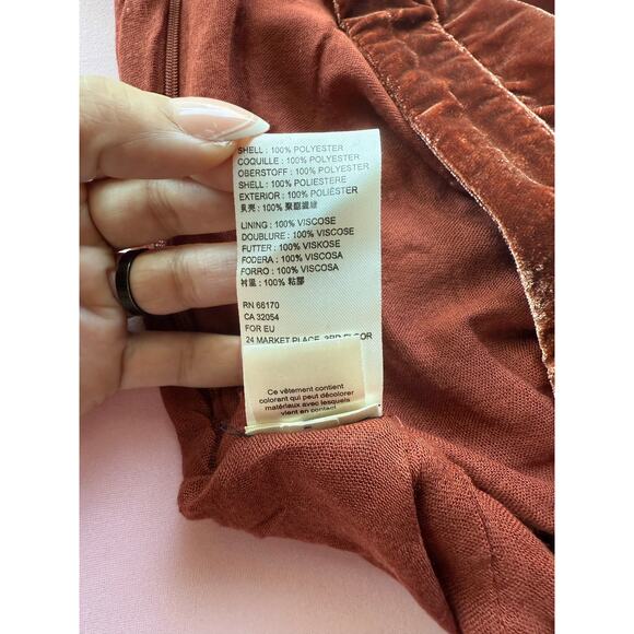 Free People Velvet Ruched Mini Skirt - Picture 8 of 9